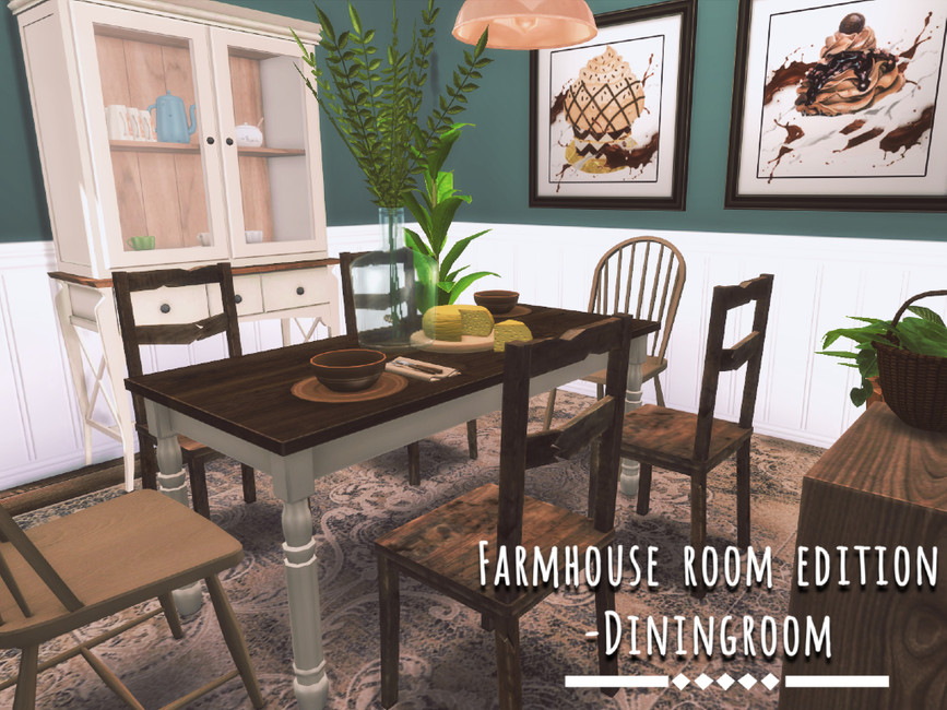 The Sims Resource Farmhouse diningroom