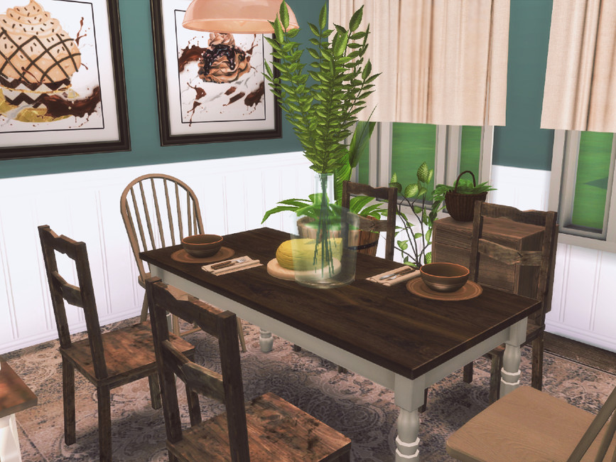 The Sims Resource Farmhouse diningroom