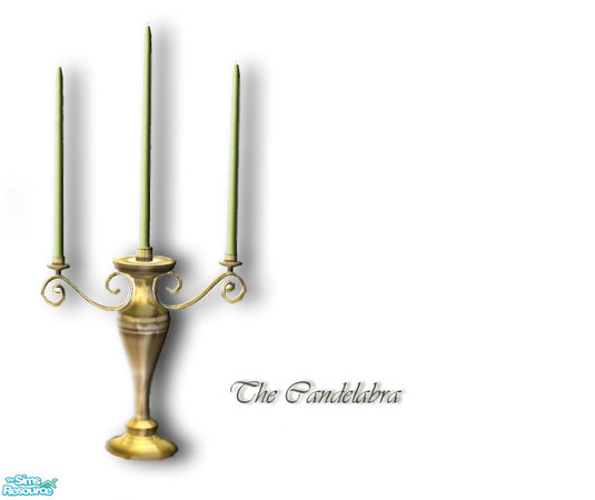 Sims 2 — Candelabra recolors by Sophel21 — recolors of cashcraft\'s VF Drawing Room Extras - Candelabra Mesh. 6 metal