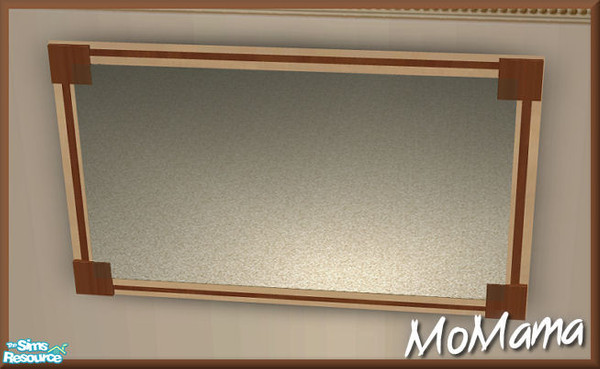 Sims 2 — NK Broadbent DR Inverse Recolor - Mirror Recolor Inverse by MoMama — Mirror in Pearwood with Swiss Pearwood