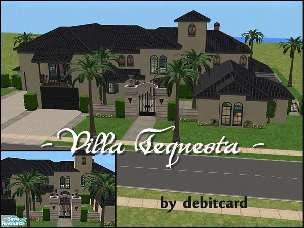 Sims 2 — Villa Tequesta by debitcard — If your Sims are looking for a something new & unique...They\'ll love this