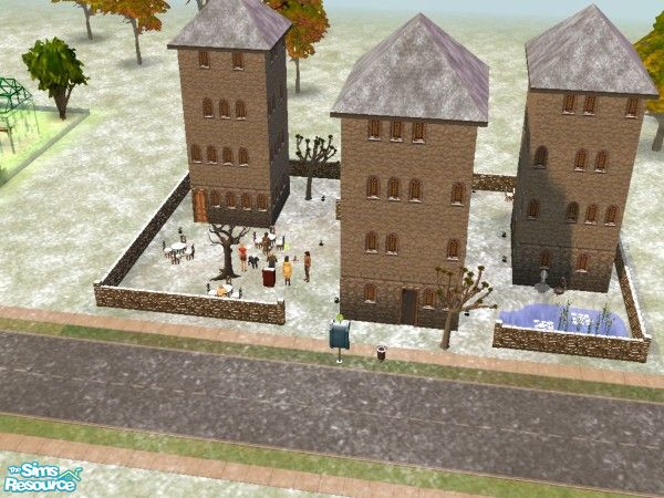 Sims 2 — Medieval Festival by iLOV�TH�S�MS — Ye Olde Medievale Festivale! With an old horse paddock, run down clothes