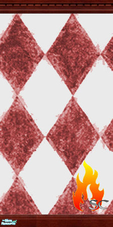 Sims 2 — Rose Triangle with Cherry Trim by scfiregirl25 — SCFireGirl Creations