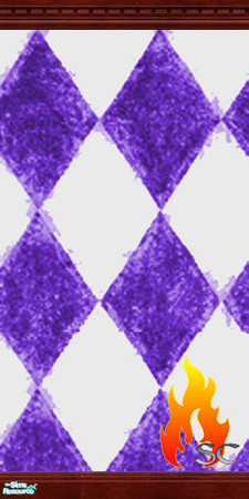 Sims 2 — Purple Triangle with Cherry Trim by scfiregirl25 — SCFireGirl Creations