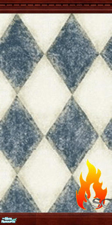 Sims 2 — Blue Triangles with Cherry Trim by scfiregirl25 — SCFireGirl Creations