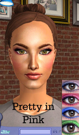 Sims 2 — Pretty in Pink Eyeshadow by RockinRobin — Sexy and sophisticated with a hint of pink. Should work with all