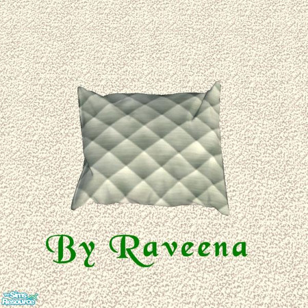 Sims 2 — Quilted Pet Pillow - Moss by Raveena — <strong>UPDATE</strong> Please redownload, both this file and the mesh.