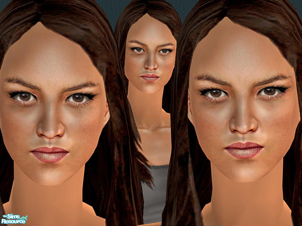Sims 2 — Ana Lucia Cortez - Michelle Rodriguez by ChazDesigns — Ana Lucia crashes on the island in the tail section of