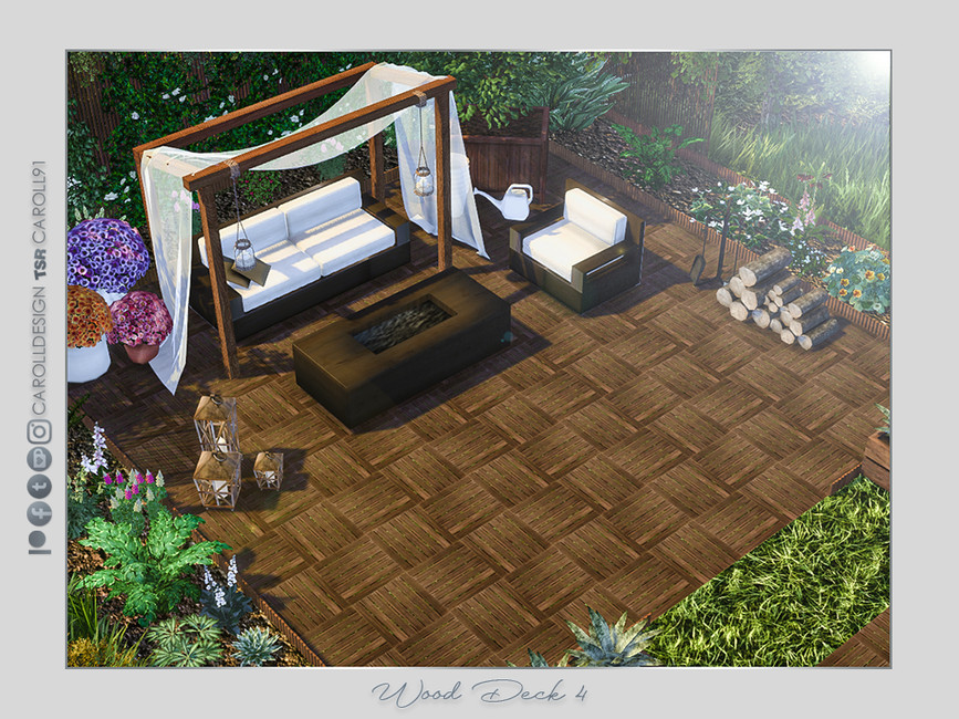 The Sims Resource Wood Deck 4
