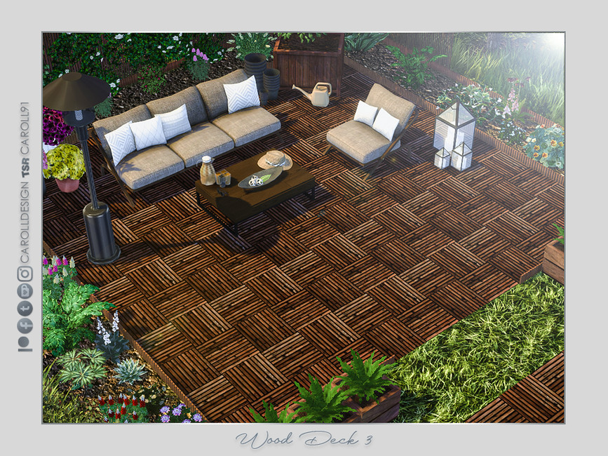 The Sims Resource Wood Deck 3