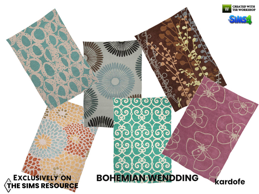 The Sims Resource Bohemian Wedding_Rug