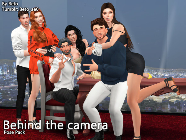 The Sims Resource - Behind the camera (Pose pack)
