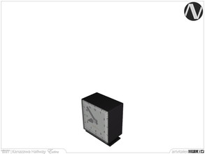 Sims 4 — Kanazawa Desk Clock by ArtVitalex — Hallway Collection | All rights reserved | Belong to 2021 ArtVitalex@TSR -