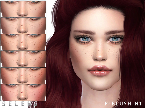 Sims 4 — P-blush N1 [Patreon] by Seleng — The blush has 8 colours and HQ compatible. Allowed for toddler, child, teen,
