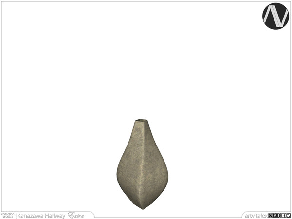 Sims 4 — Kanazawa Vase by ArtVitalex — Hallway Collection | All rights reserved | Belong to 2021 ArtVitalex@TSR - Custom