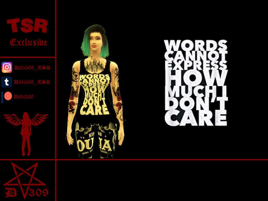 The Sims Resource Emo Shirt Words
