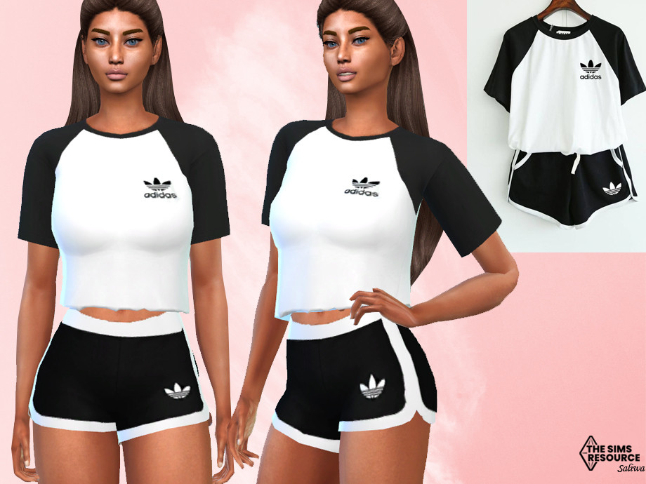 The Sims Resource - Athletic and Casual Crop Top