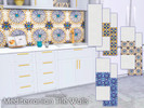 Sims 4 — Mediterranean Tile Walls by martinakerr — Mediterranean Tile Walls in 4 variations. by martinakerr