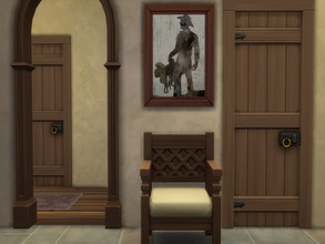 Sims 4 — Framed Country Art 1 by GamerDoll23 — Cowboys in the wind. 3 pieces of cowboy art. base game compatible