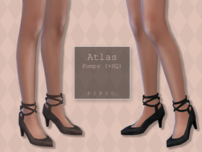 Sims 4 — Atlas Pumps II by Pipco — Trendy pumps in 15 colors. Base Game Compatible New Mesh All Lods HQ Compatible