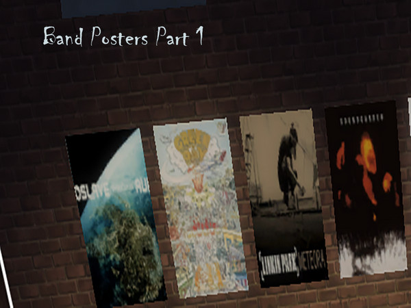 Sims 4 — Band Posters Part 1 by the_buzzbanator — Part of band posters set