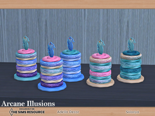 Sims 4 — Arcane Illusions - Adella Decor. Cake, v3 by soloriya — Decorative cake. Part of Arcane Illusions Adella Decor
