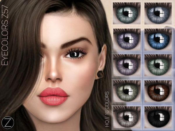 Sims 4 — EYECOLORS Z57 by ZENX — -Base Game -All Age -For Female -16 colors -Works with all of skins -Compatible with HQ