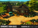 Sims 4 — Grandma's Farm House | No CC by IMMO — Have the perfect cottage experience with your whole family in the
