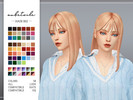 Sims 4 — Hair 002 by aubEtoile — Mesh by AUBE - Maxis Match 18 Colors + Additional 40 Colors - For Female - All LODs -