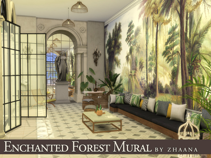 The Sims Resource Enchanted Forest Mural