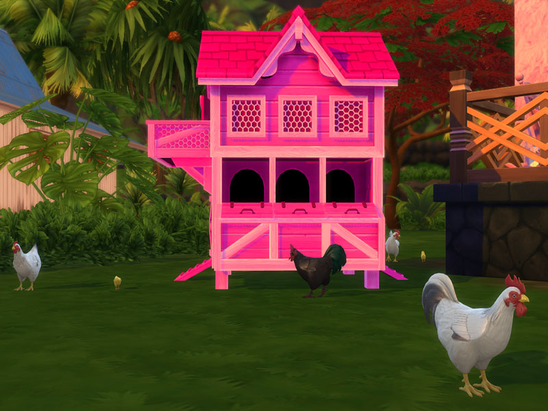 The Sims Resource PINK Chicken coop