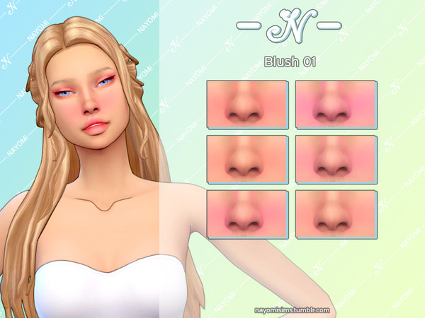 Sims 4 — NayomiSims - Blush 01 by NayomiSims — Comes in 6 different colors. INFO Custom thumbnail For