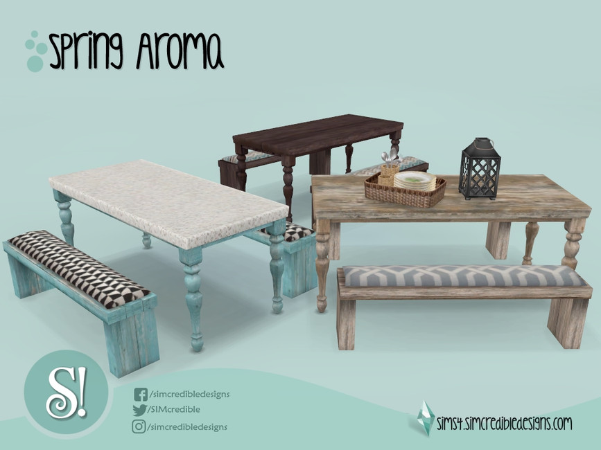 The Sims Resource Spring Aroma Picnic table