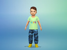 Sims 4 — Little Feet Tee For Toddlers by KoffeeKamper — A Cute little base game tee for toddlers. Available for both male