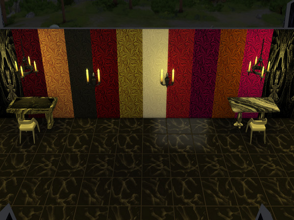 Sims 4 — Iced Angel 3 by Decaysha — 10 seamless intricate glass style walls by Decaysha.