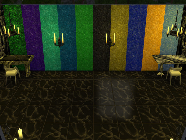 Sims 4 — Metal Mania 2 by Decaysha — 10 seamless intricate metal walls by Decaysha.