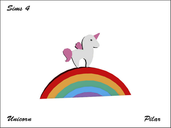Sims 4 — Arcane Illusions Unicorn Deco2 by Pilar — Arcane Illusions Unicorn Deco2