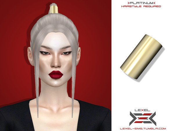 Sims 4 — LEXEL-Platinum (accessory recolors) by LEXEL_s — 4 swatches Teen trough elder HQ Textures 