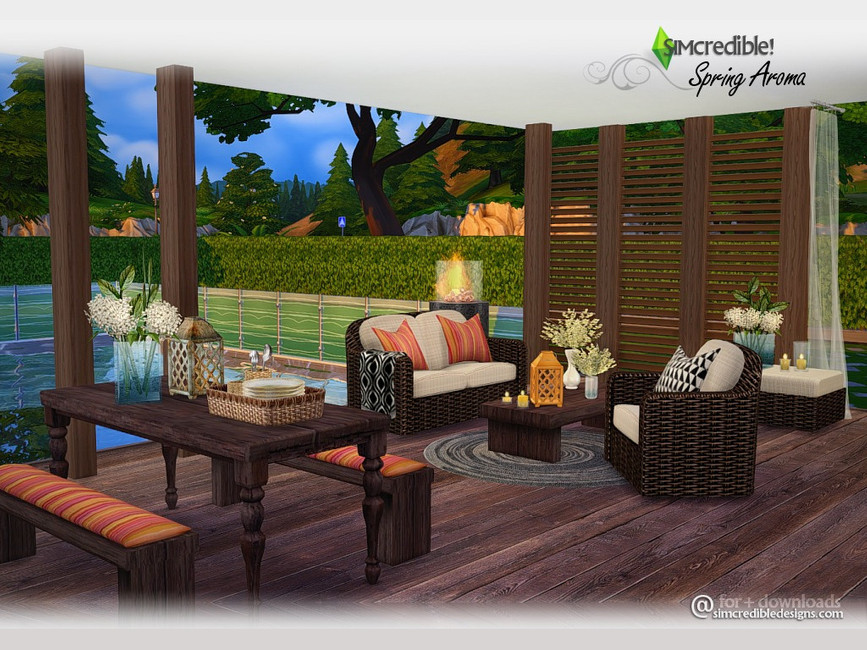 The Sims Resource Spring Aroma Picnic table