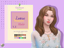 Sims 4 — LooseWavesHairSet by CatRaven_Sims — Adult - Female Hair Includes 2 Versions: V1 - Regular Hair w/o Accessory V2