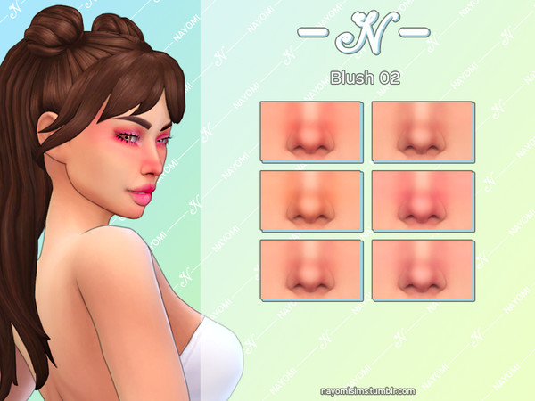 Sims 4 — NayomiSims - Blush 02 by NayomiSims — Comes in 6 different colors. INFO Custom thumbnail For