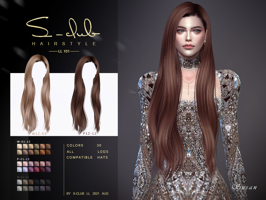 The Sims Resource - Long hair (Susan) by S-Club