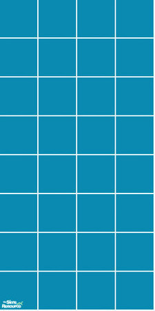Sims 2 — Blue Tile Wall by totobug4 — basic blue tile