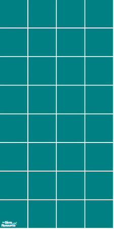 Sims 2 — Teal Tile Wall by totobug4 — basic teal tile