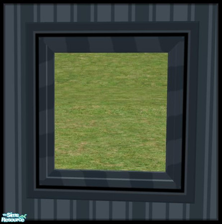 Sims 2 — NK PI Square Mirrors - Steel Blue by MoMama — A Steel Blue mirror so your Sims can see themselves clearly.