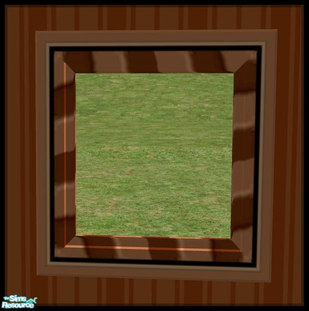 Sims 2 — NK PI Square Mirrors - PeachNBrown by MoMama — A PeachNBrown mirror so your Sims can see themselves clearly.