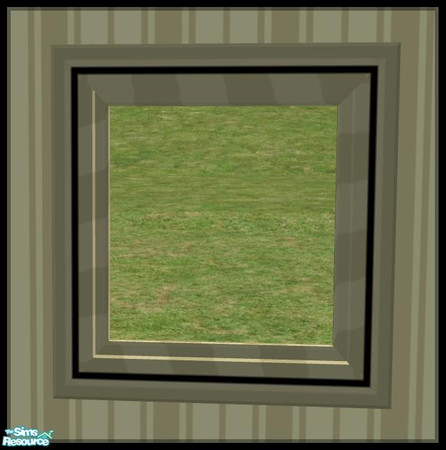 Sims 2 — NK PI Square Mirrors - Pale Yellow by MoMama — A Pale Yellow mirror so your Sims can see themselves clearly.
