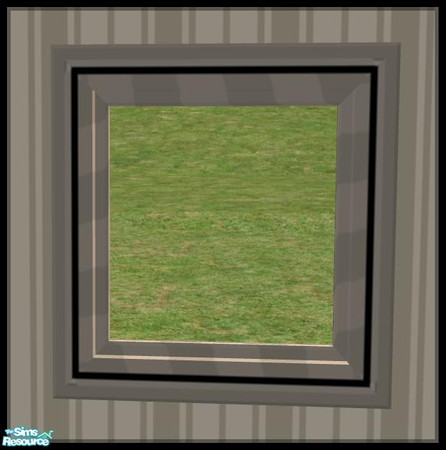 Sims 2 — NK PI Square Mirrors - Off White by MoMama — An Off White mirror so your Sims can see themselves clearly.