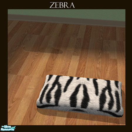 Sims 2 — Safari Pet Beds -Zebra Skin by jmm8220 — Here is zebra skin pet bed.