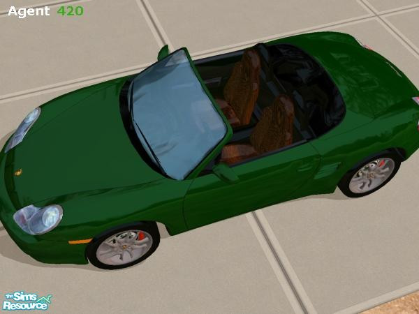 Sims 2 — Midnight Forest Green Porsche Boxter S by Agent420 — A really nice Midnight Forest Green Porsche Boxster S with